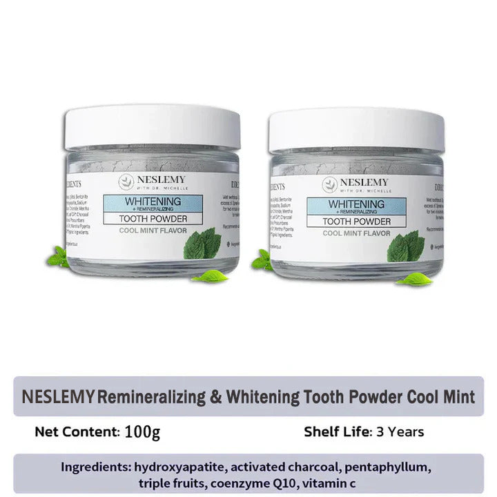 NESLEMY™Remineralizing & Whitening Tooth Powder Cool Mint
