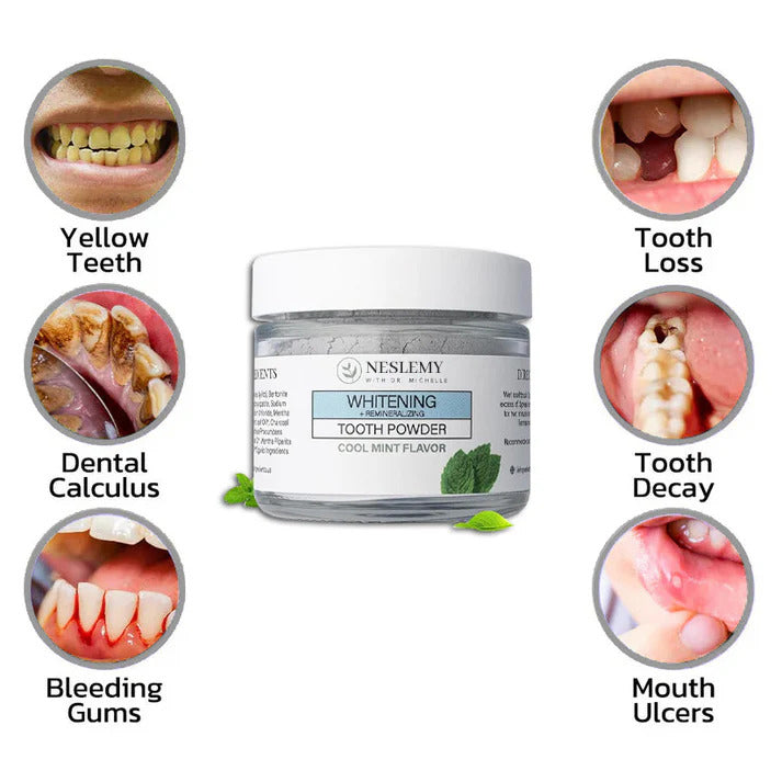 NESLEMY™Remineralizing & Whitening Tooth Powder Cool Mint