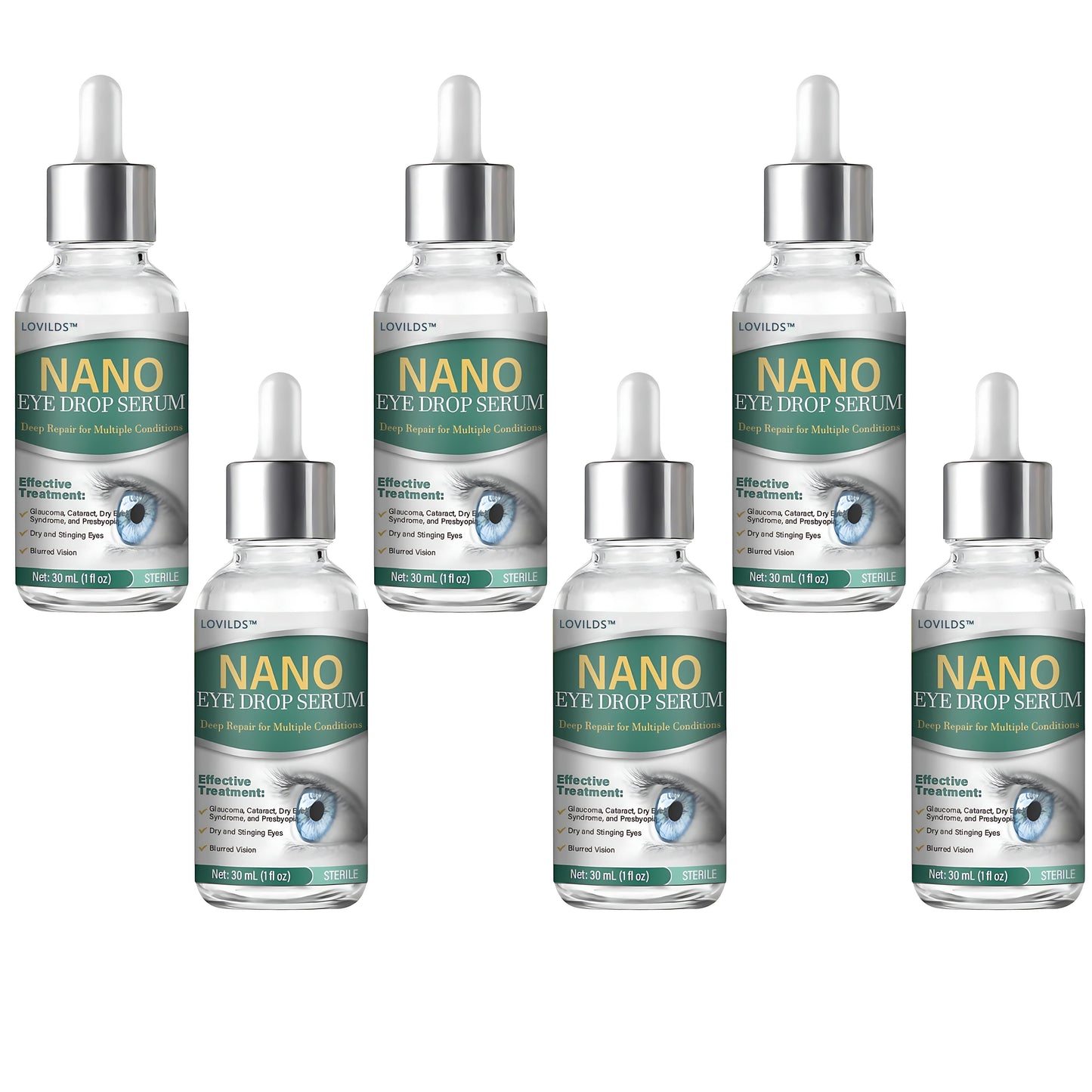 š©āāļøLOVILDS⢠Nano Eye Drops Serum ā
FDA Approved(Suitable for presbyopia, dry eye syndrome, glaucoma, and cataracts) š