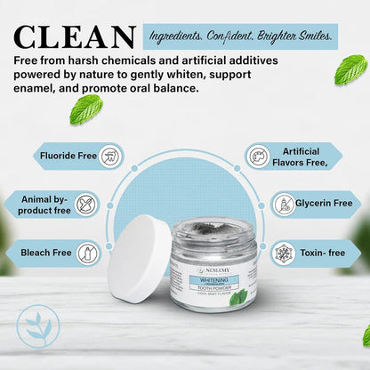 NESLEMY™Remineralizing & Whitening Tooth Powder Cool Mint
