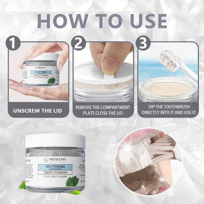 NESLEMY™Remineralizing & Whitening Tooth Powder Cool Mint