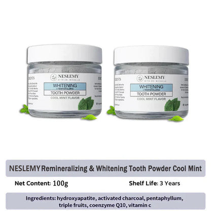 NESLEMY™Remineralizing & Whitening Tooth Powder Cool Mint