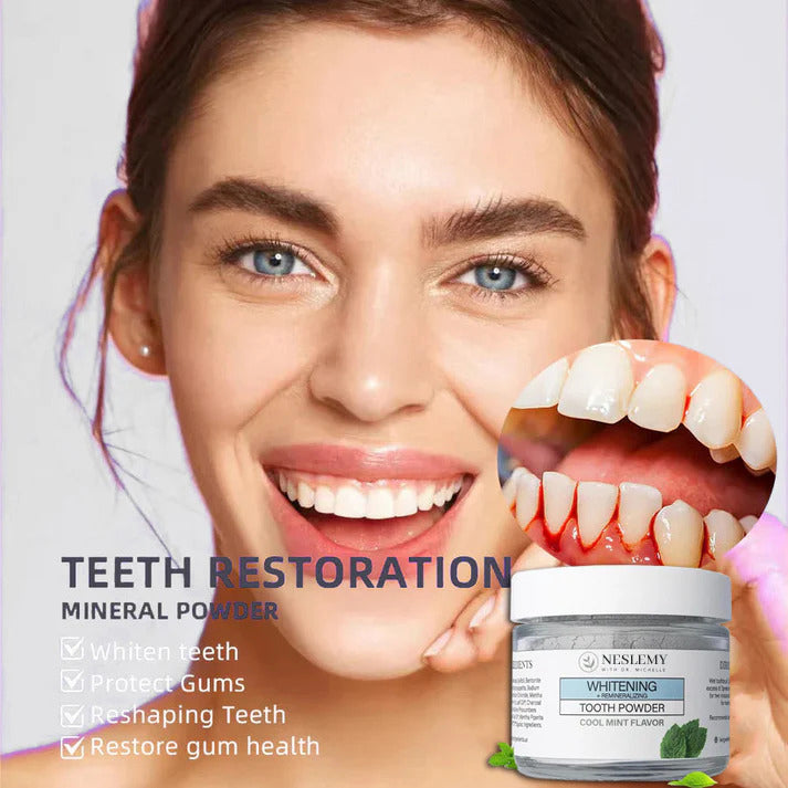 NESLEMY™Remineralizing & Whitening Tooth Powder Cool Mint
