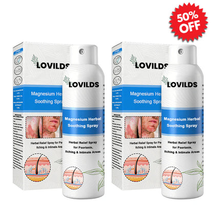✅ Official Store: LOVILDS® Magnesium Herbal Psoriasis Spray ⚕️ FDA Certified (Relieves psoriasis and eczema, improves bacterial infections in the genital area, treats acne and warts, relieves joint pain and neuropathic pain)