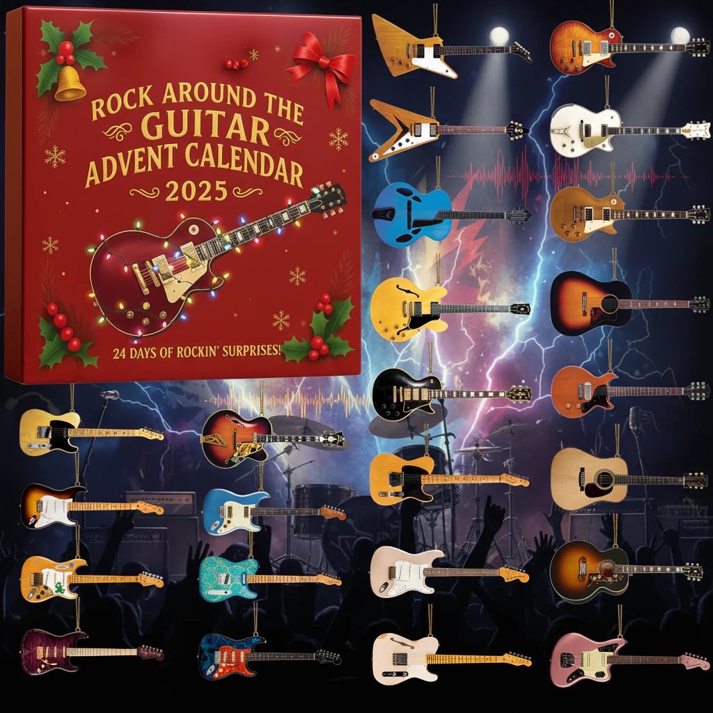 Insideefy™ 2025 Rock Around the Guitar Advent Calendar 🎸🎄